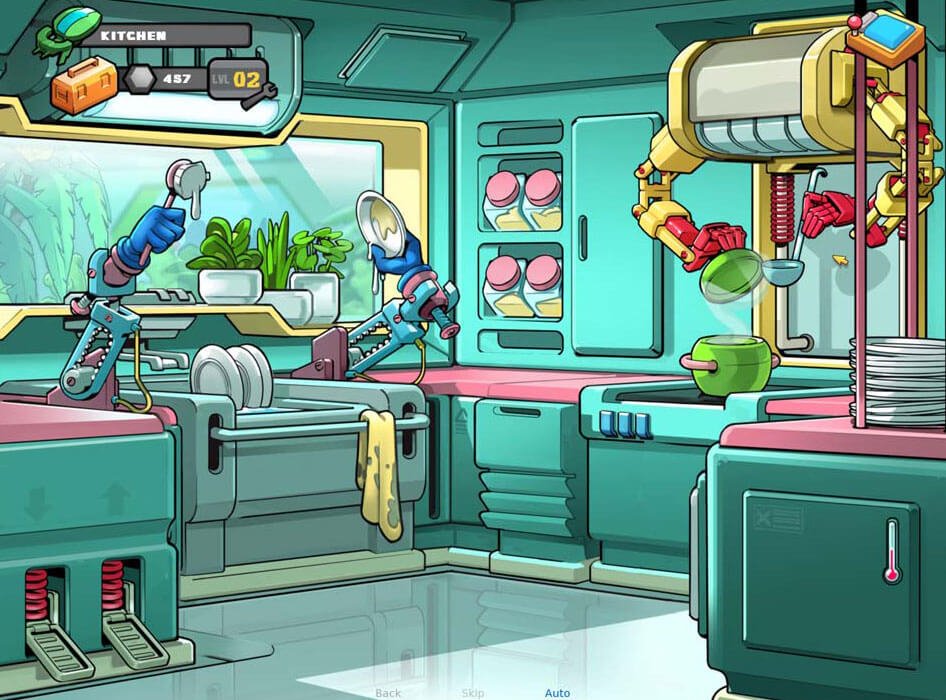 Fully automated futuristic kitchen from Space Rescue Code Pink