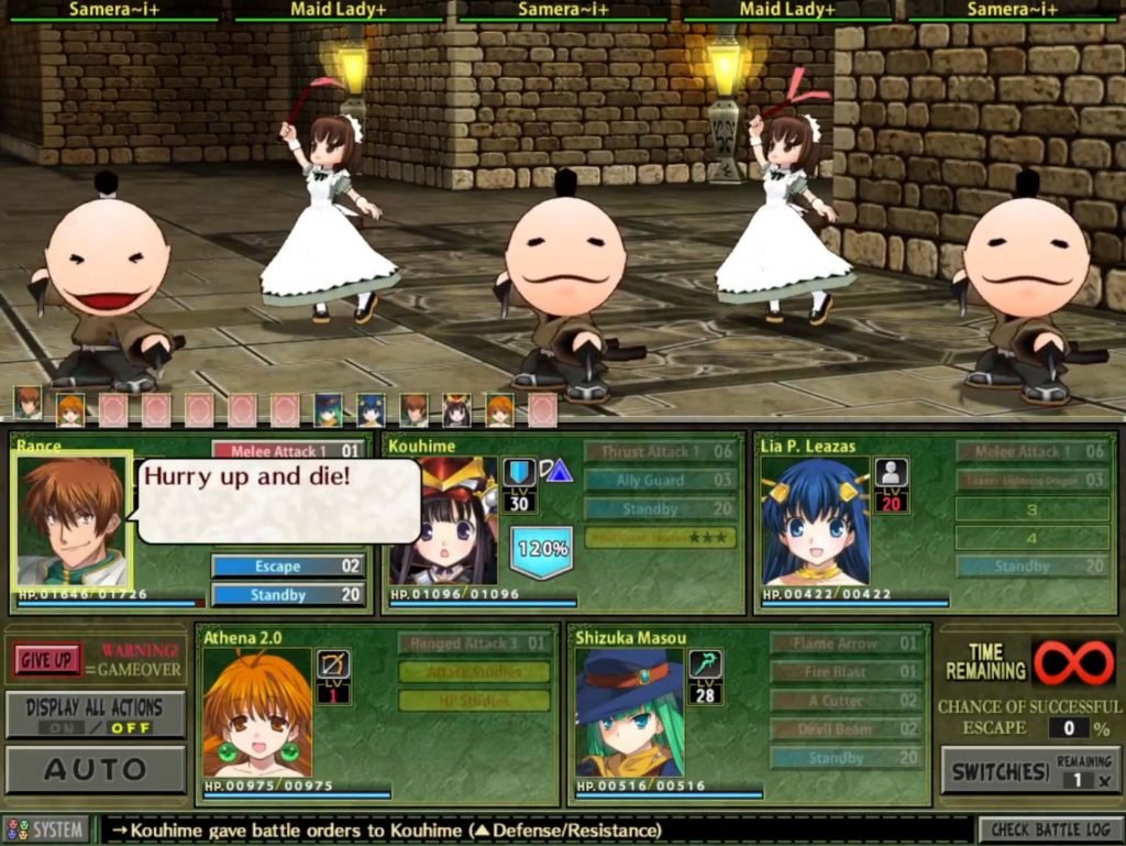 3D Maid girls in Rance quest Magnum