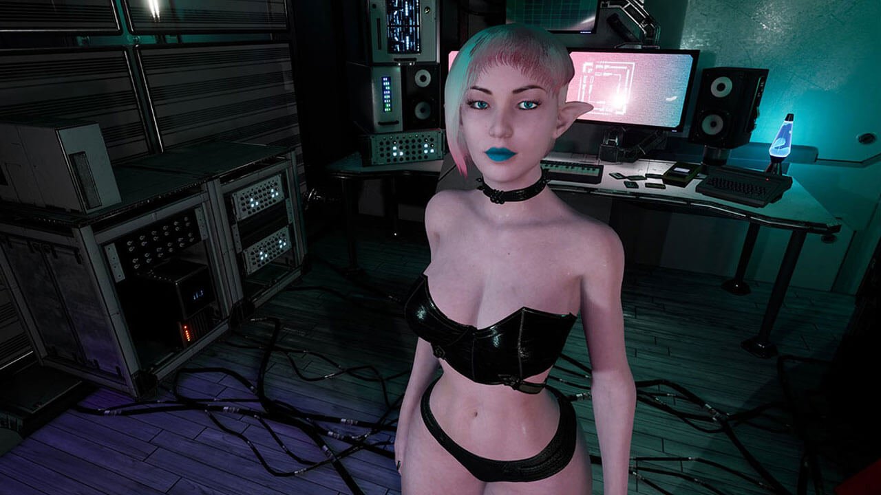 Sexy 3D sci-fi character