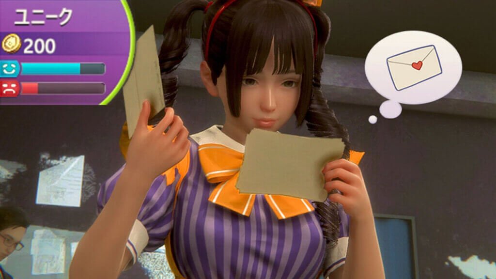 3D asian idol reading fan letters