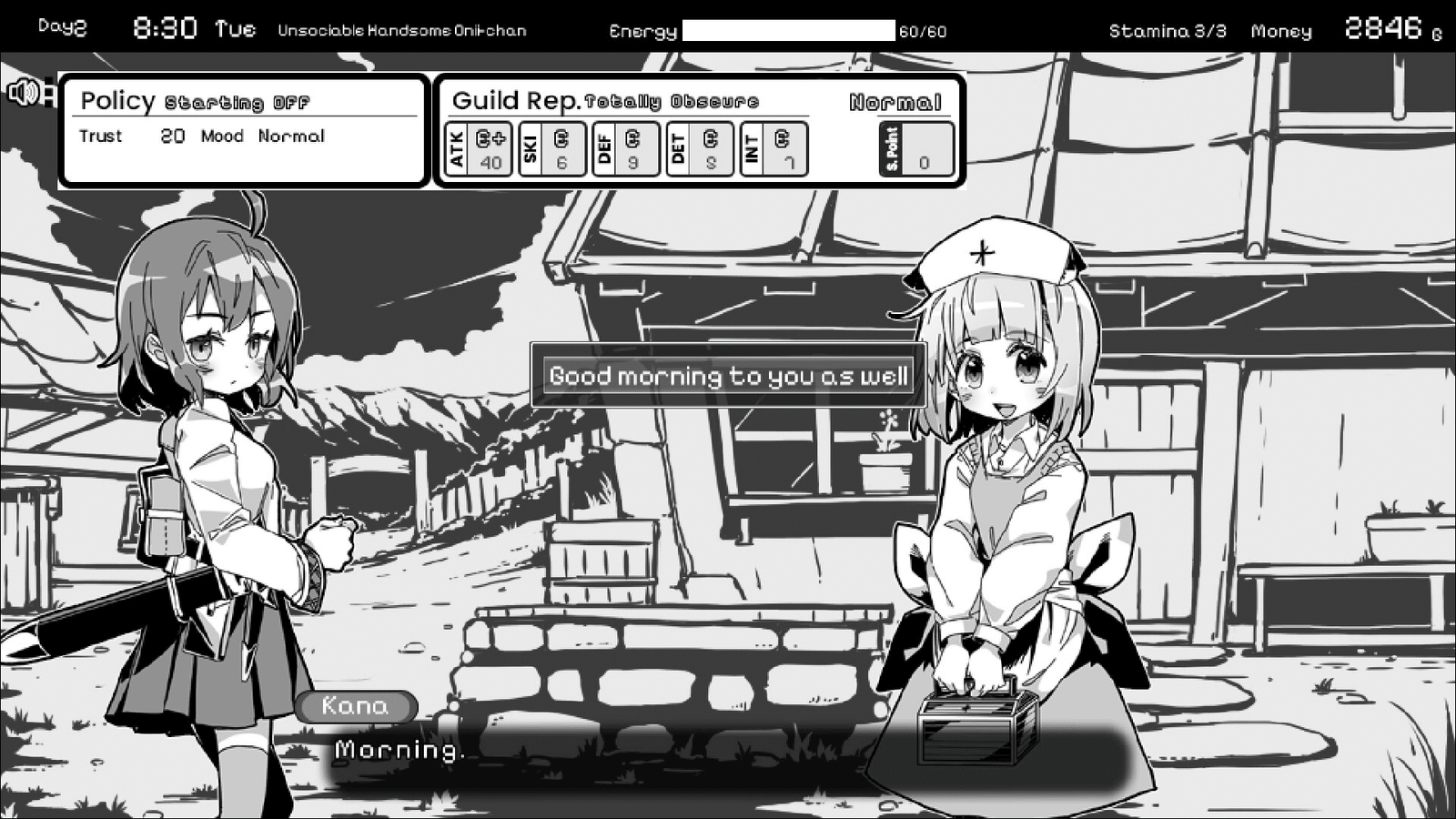 Living With Sister: Monochrome Fantasy | 2D Adventure Hentai Game